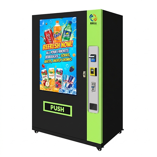 Combo vending machine with 55 inch giant advertising screen AZ-10M