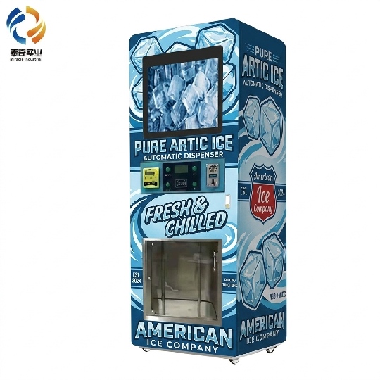 Mid-volume commercial ice vending machine 320 KG per day capacity`